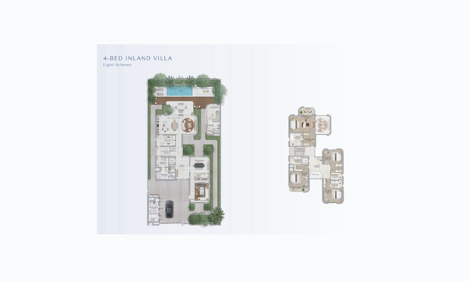 Yas Riva Reserve 4 Bedroom Villa (4,704 sq. ft.) Layout 1